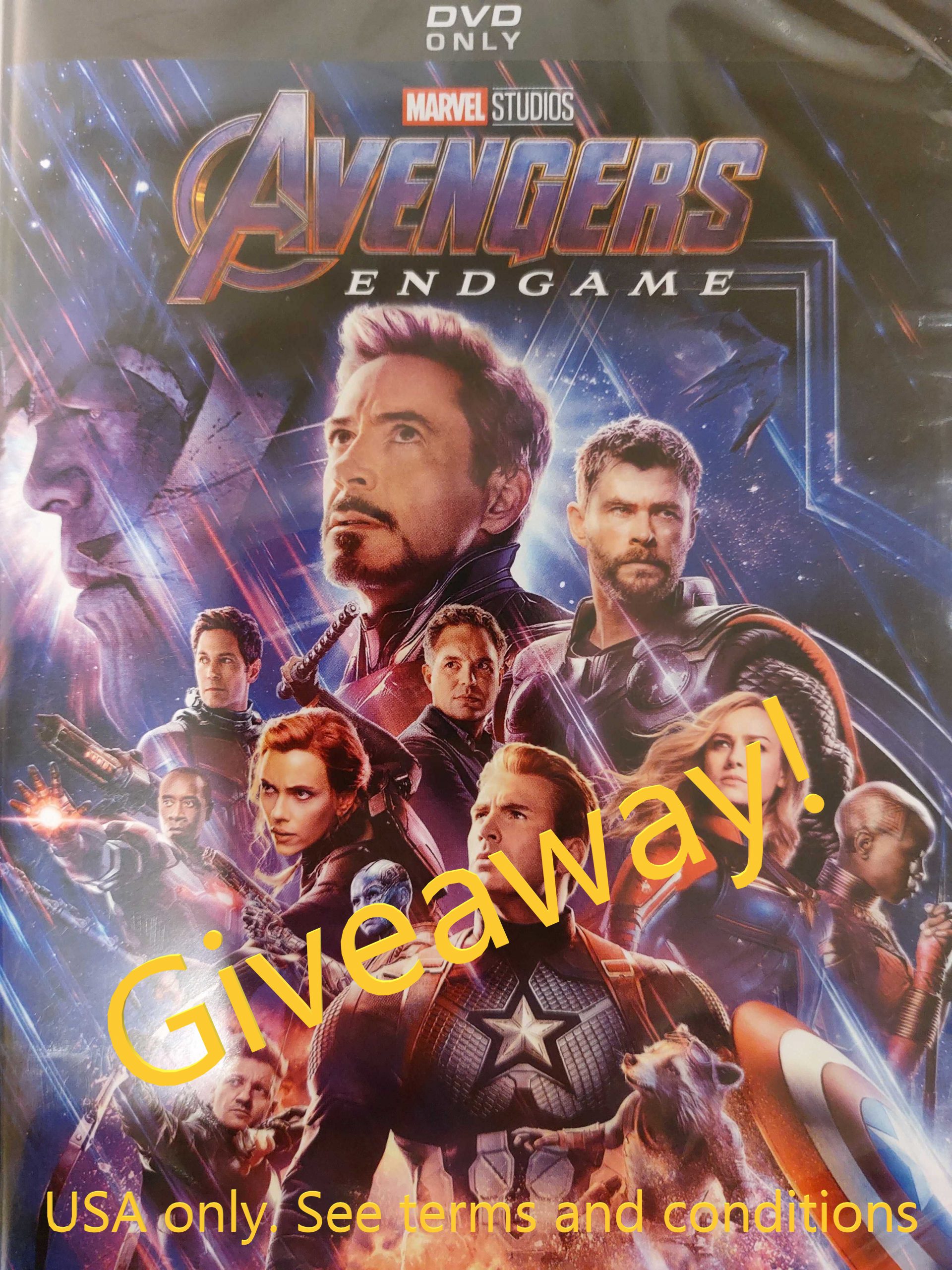 Avengers Endgame DVD giveaway winner!!